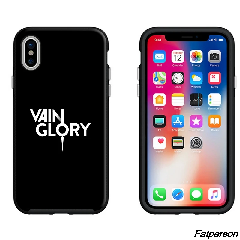 Vainglory для Samsung s9 s8plus S6 S7 Edge черный мягкий силиконовый чехол Apple iPhone 5s 6 s 7 8plus X Coque