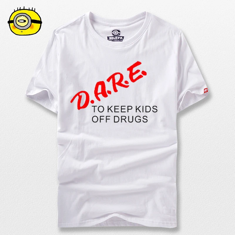 Футболка RAEEK Dare To Keep Off Drugs футболка с надписью сопротивляйтесь лекарственным