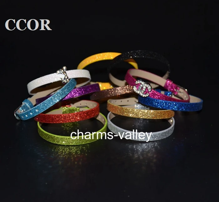 Аксессуары для рукоделия 10 шт. 8 мм слайд амулет блестящий браслет из