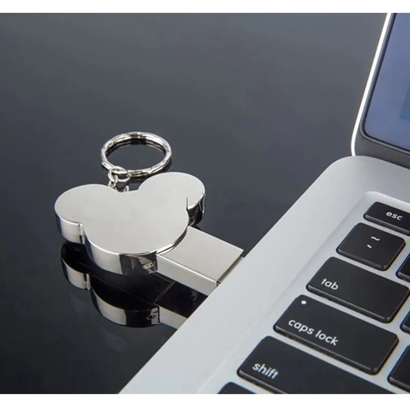 USB флеш-накопитель сердце Мода 16 ГБ 32 ГБ 64 ГБ 4 ГБ серебряный металлический флеш-накопитель Флешка Usb флешка диск горячий подарок