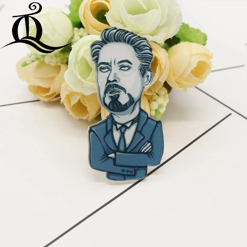 Горячая 1 шт. рубашка милый акриловый рисунок герой мультфильм значок булавки сумка Packbag украшение животное собака кошка брошка мультфильм Broch, No106 - Цвет: 7