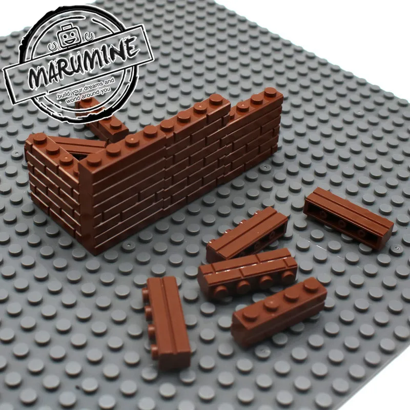 MARUMINE City Part 1x4 Dots кирпичи 15533 дома стены строительные блоки Совместимость обучения Классический DIY MOC Обучающие игрушки набор