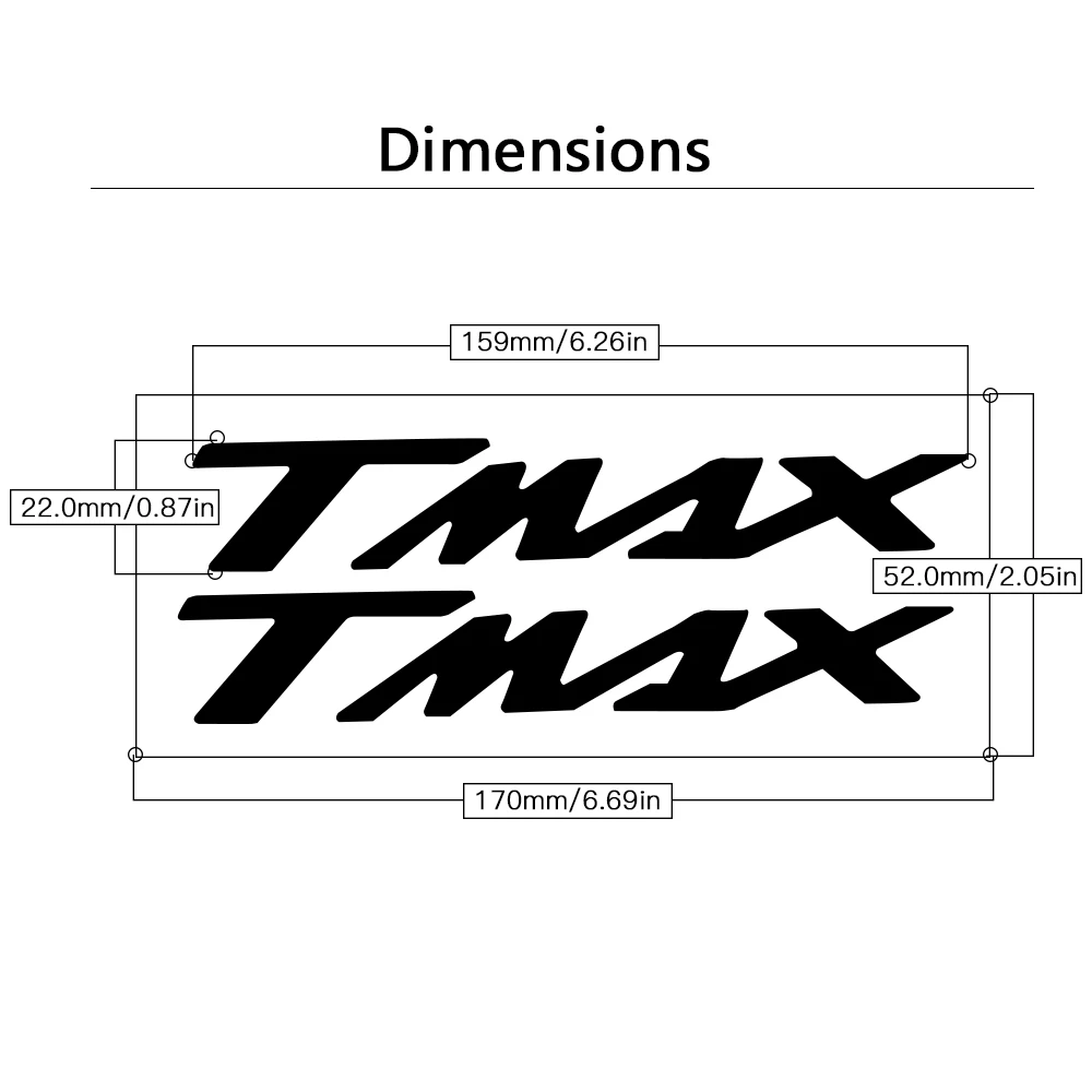 Наклейки на мотоцикл эмблема значок 3D приподнятый бак для Yamaha TMAX 500/530 TMAX500 TMAX530 T MAX