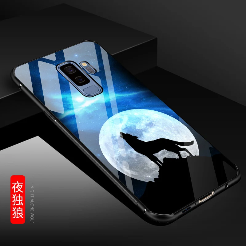 2 шт. закалённое Защитное стекло для samsung Galaxy S9/S9 плюс + Стекло чехол S 9 S9 роскошный