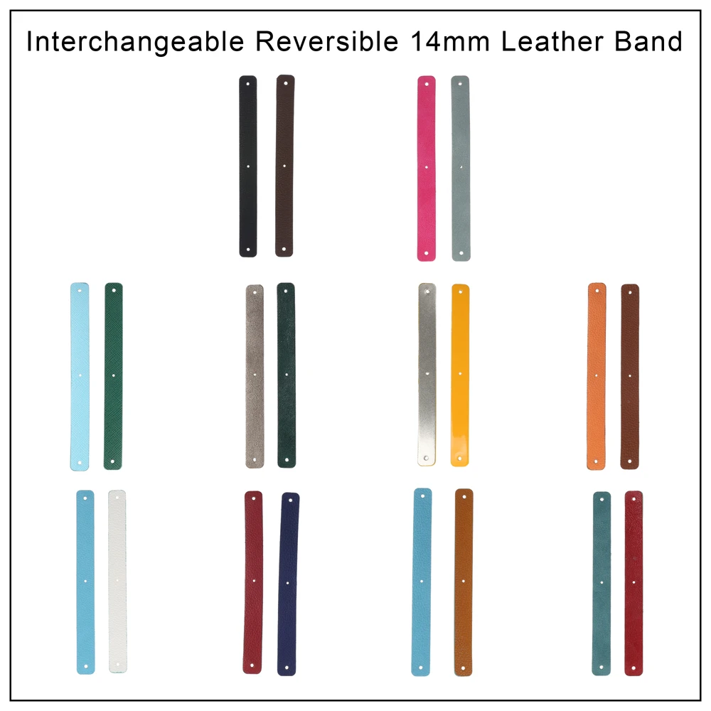 Аксессуары для браслетов из нержавеющей стали 14 мм искусственной кожи|Браслеты| |