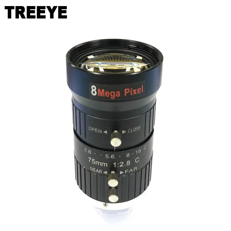 HD 8MP CCTV Camera Lens 75mm C CS Mount ручной Iris фокус F1.8 Aperture 1 &quotформат изображения камеры