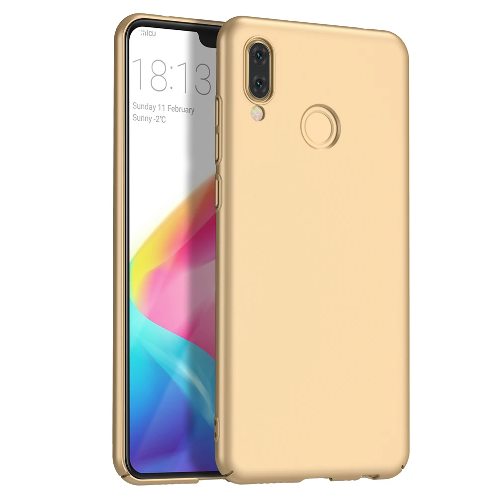 Ultra Thin Hard Case for Huawei P20 Lite Frosted Back Cover Pro Full Protective Tempered Glass |