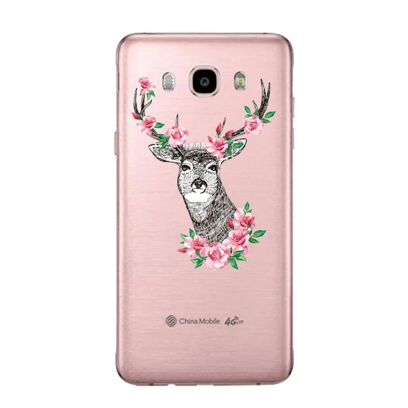 Мягкий прозрачный ТПУ чехол с пандой для телефона Samsung J3 J5 J7 S6 S7 S8 note8 A3 A5 C7 J2prime