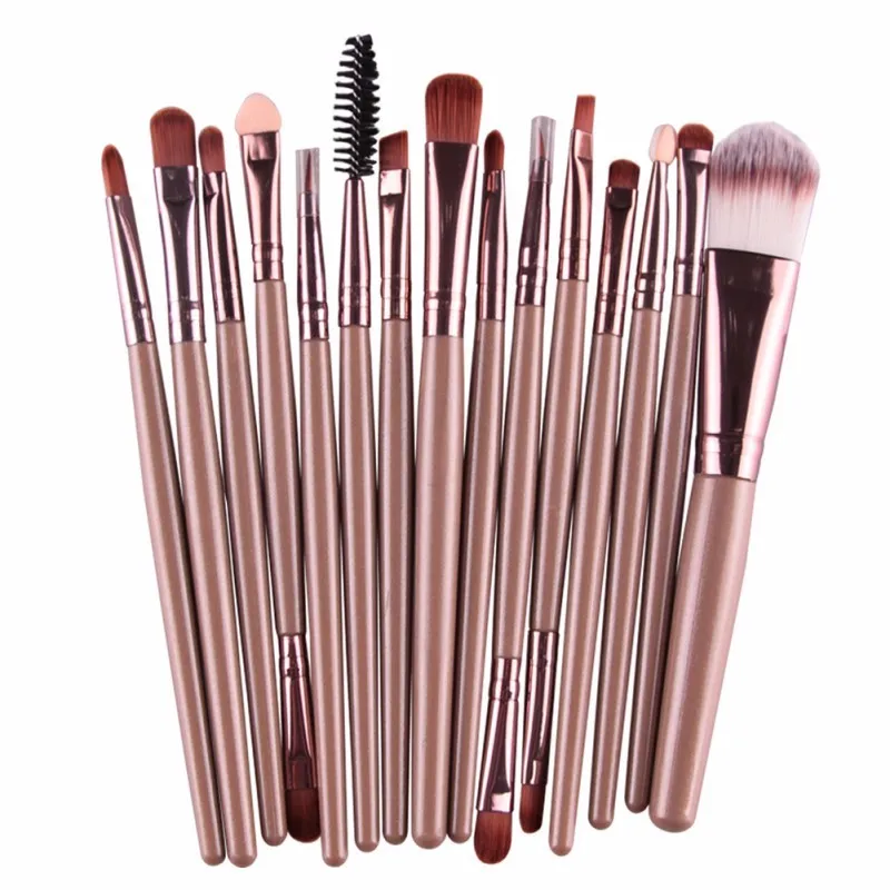 Набор кистей для макияжа Maquillaje Pinceaux maquillagem, кисть для теней, высокое качество, набор инструментов для красоты, 15 шт