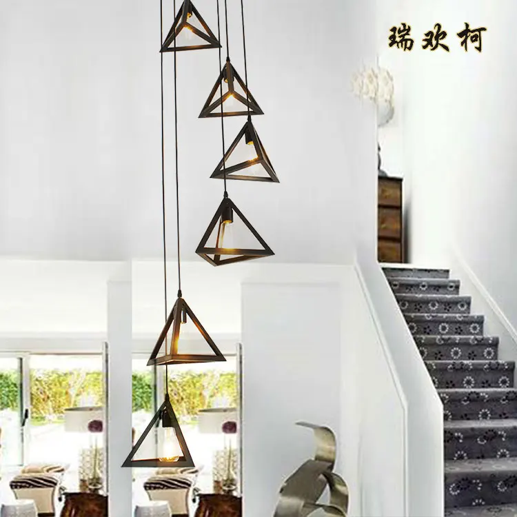 Современные подвесные светильники ZA для лестницы декоративное освещение