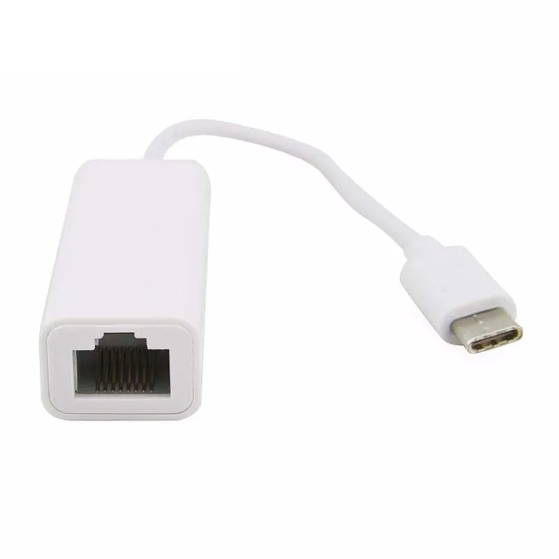 Chielecnal высокоскоростной RJ45 10/100 гигабитный проводной Интернет кабель USB3.1 Type C Ethernet