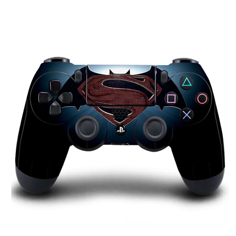 Style03 HOMEREALLY классический PS4 контроллер кожи Супермен против наклейка "Бэтмен" Крышка для Игровые приставки 4 Беспроводной контроллер кожи PS4 аксессуар - Цвет: Style03