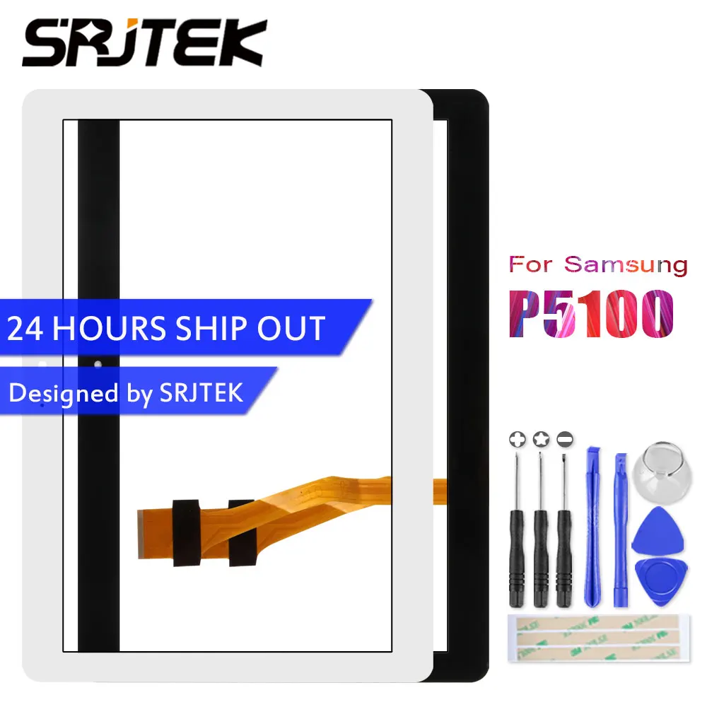 10 1 &quotСенсорный экран Панель Стекло touch Экран планшета для samsung GALAXY Tab2 Tab 2 P5100 P5110