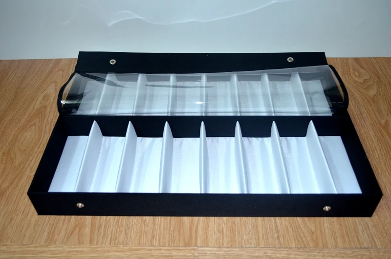 Koop 2x8 Zwarte Zonnebril Glazen Display Lade Brillen Opbergdoos Sieraden Organizer Box Case Houder