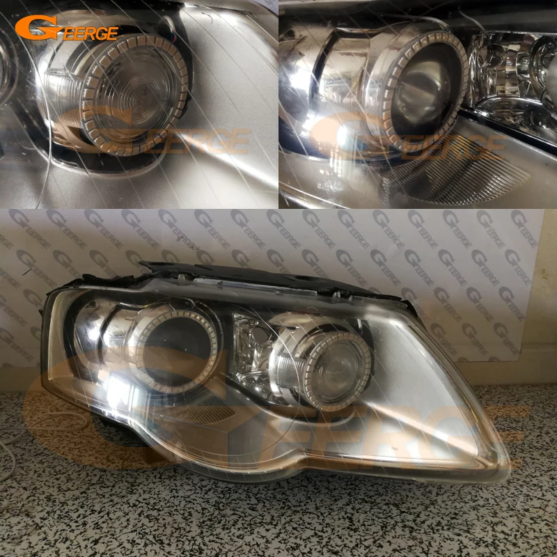 Для Volkswagen VW Passat B6 Magotan 2006-2010 ксеноновая фара RF Bluetooth контроллер многоцветный RGB комплект светодиодов «глаза ангела»