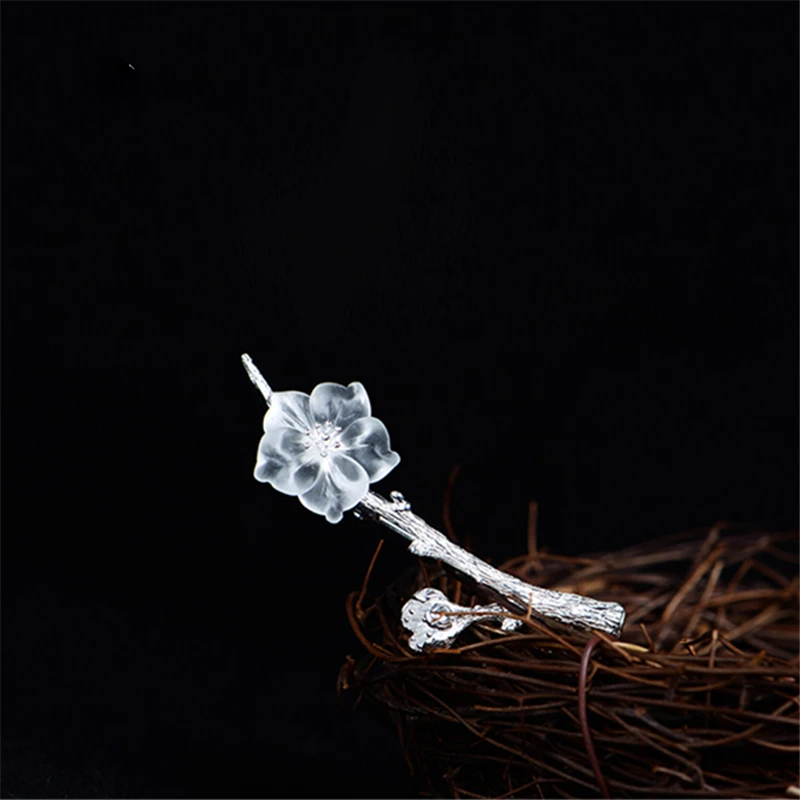 Женская Винтажная брошь Lotus Fun дизайнерские Броши из серебра 925 пробы с цветком