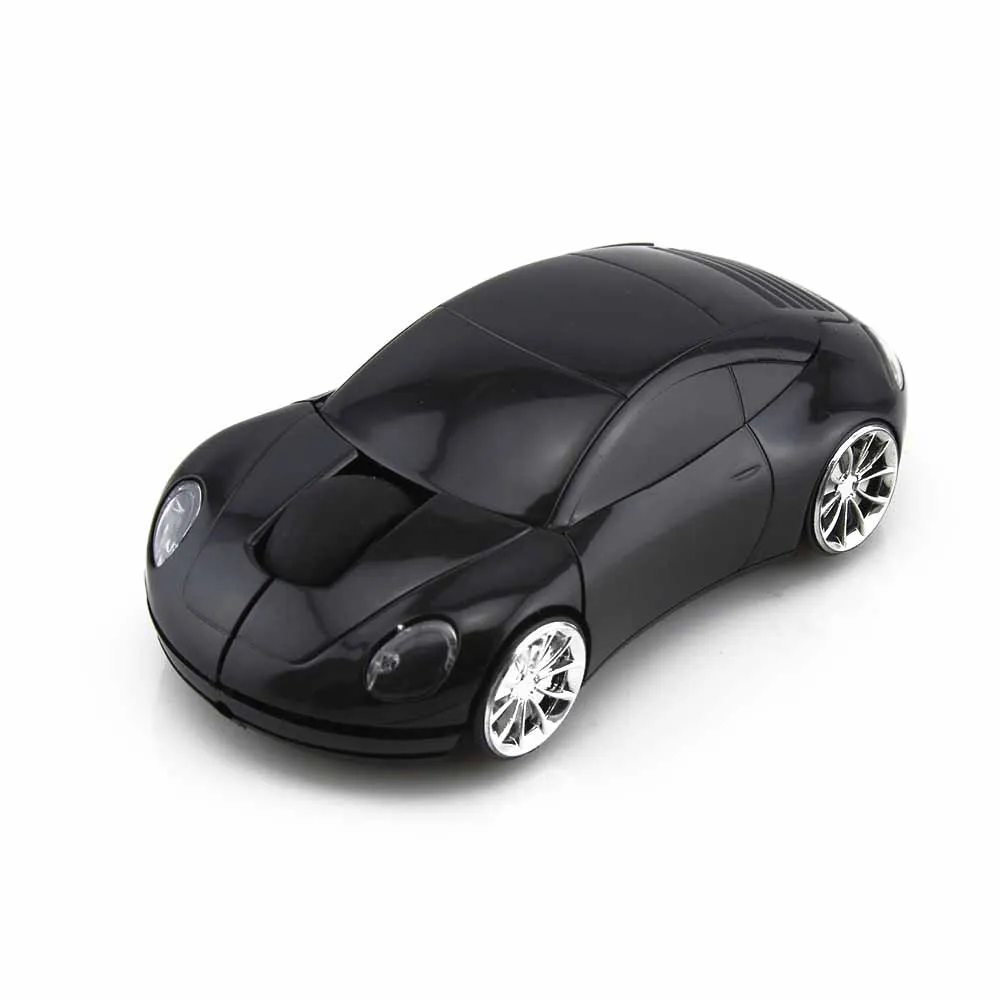 Беспроводная мышь в форме автомобиля, Компьютерные Мыши Mause Super 2,4 Ghz с мигающим светодиодный светильник Sem Fio, мышь для нетбука, ноутбука, игровая мышь - Цвет: black car mouse