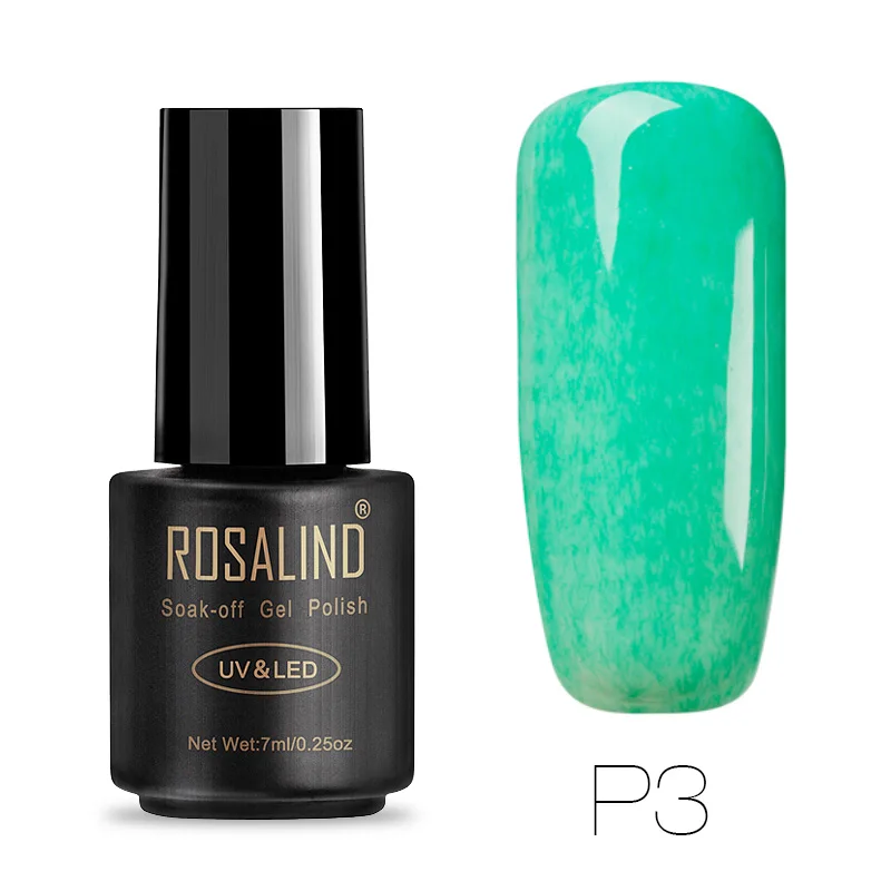 P03 ROSALIND 7 мл Лак для ногтей искусственный мех эффект P01-26 гель лак для ногтей Дизайн ногтей УФ светодиодный отмачиваемый гель белый лак набор для маникюра - Цвет: P03