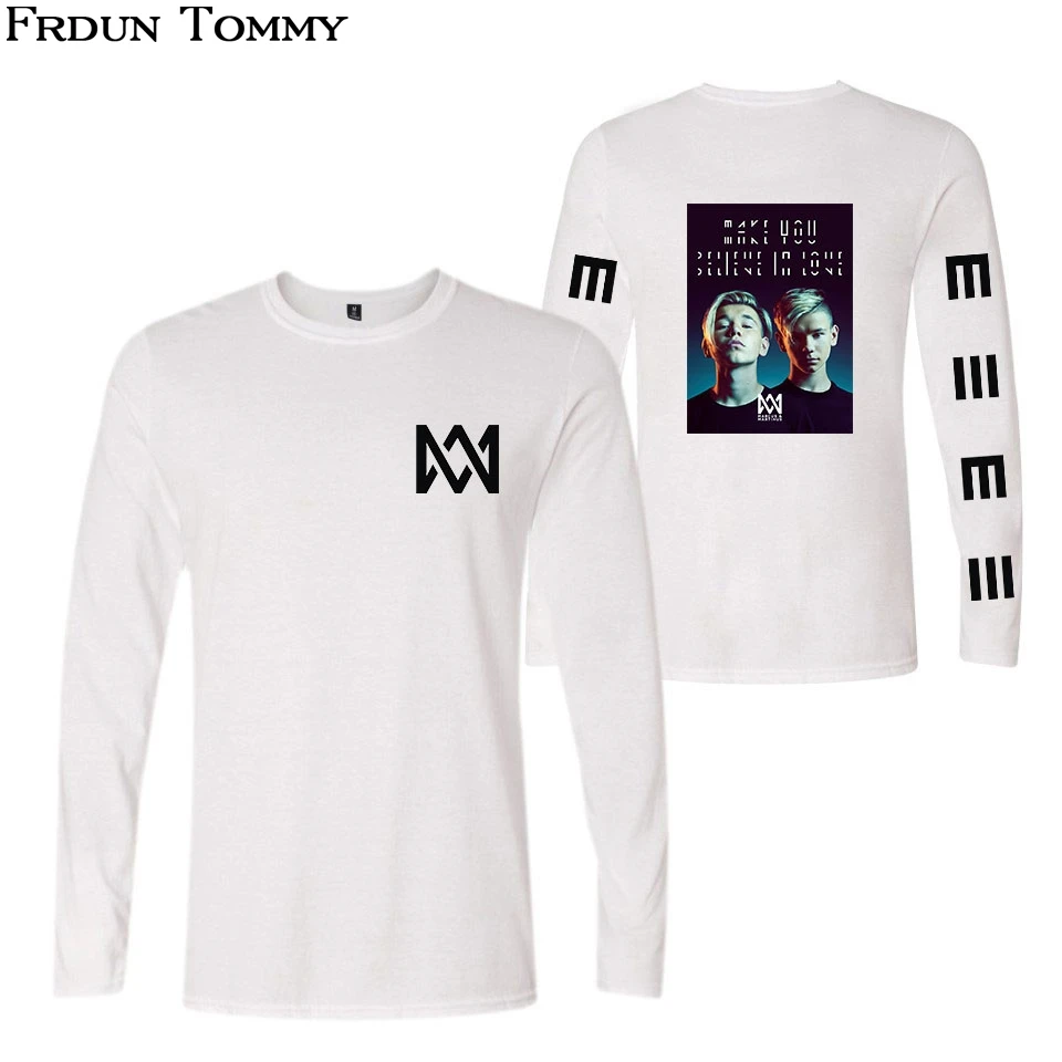 Marcus &amp Martinus LIKE IT Long Sleeve T-shirt Kpop Casual New Style College Unisex Autumn Plus Size Clothes | Женская одежда