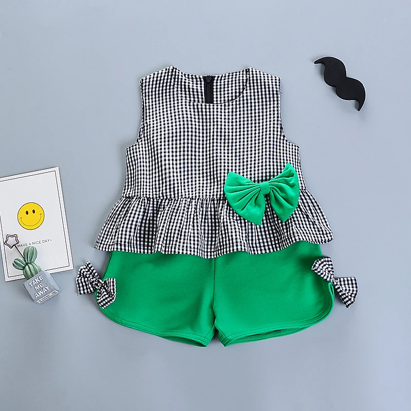 Брендовые комплекты одежды для девочек 2020 г. Новые летние детские хлопковые