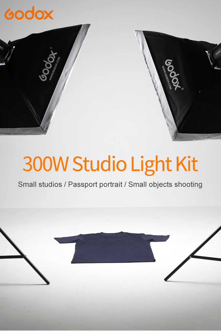 DHL Godox 300Ws 2x150 Ws строб студия Flash светильник комплект с RT-16 триггера и 2x50x70 см тканевый рассеиватель& 2x190 см светильник стенд