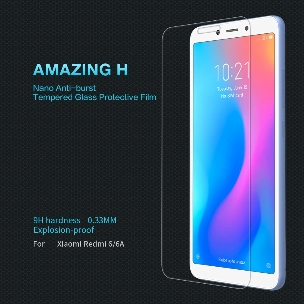 Стекло для Redmi 6 5,45 дюймов Nillkin Amazing H 0,33 мм, защитное закаленное стекло для Xiaomi Redmi 6 Pro