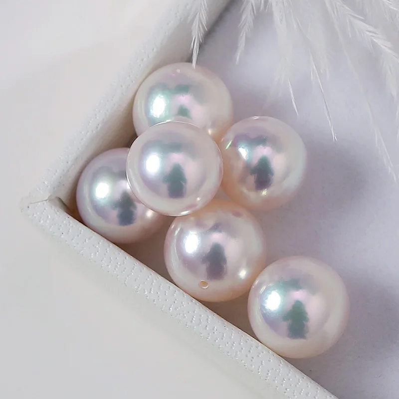 YS 7-9 мм AA + настоящий натуральный круглый блестящий жемчуг Akoya