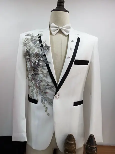 Мужские костюмы из двух предметов: пиджак галстук брюки блейзер для свадебной