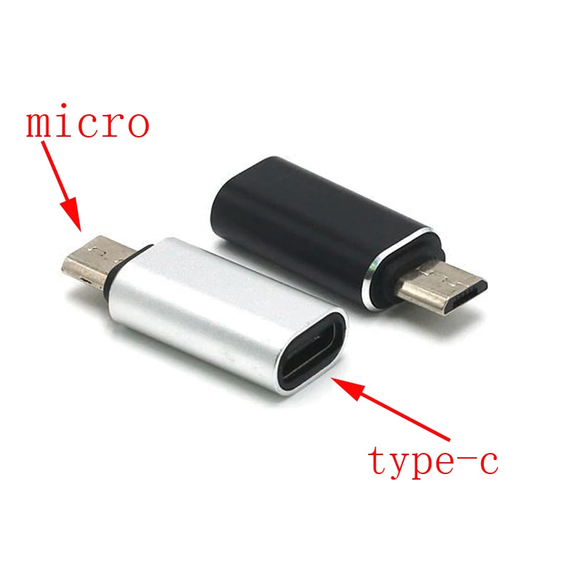 

50pcs Type-c to Micro USB Android Phone Cable Type C Adapter Fast Charger Data Converter for Xiaomi Huawei Letv Sumsang Cable
