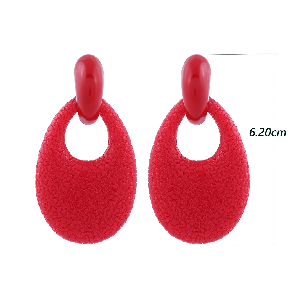 Sehuoran Drop Earrings Aretes Largos Oil Bohemian Zinc Alloy Multi-Color Resin Water Statement Earring For Woman | Украшения и
