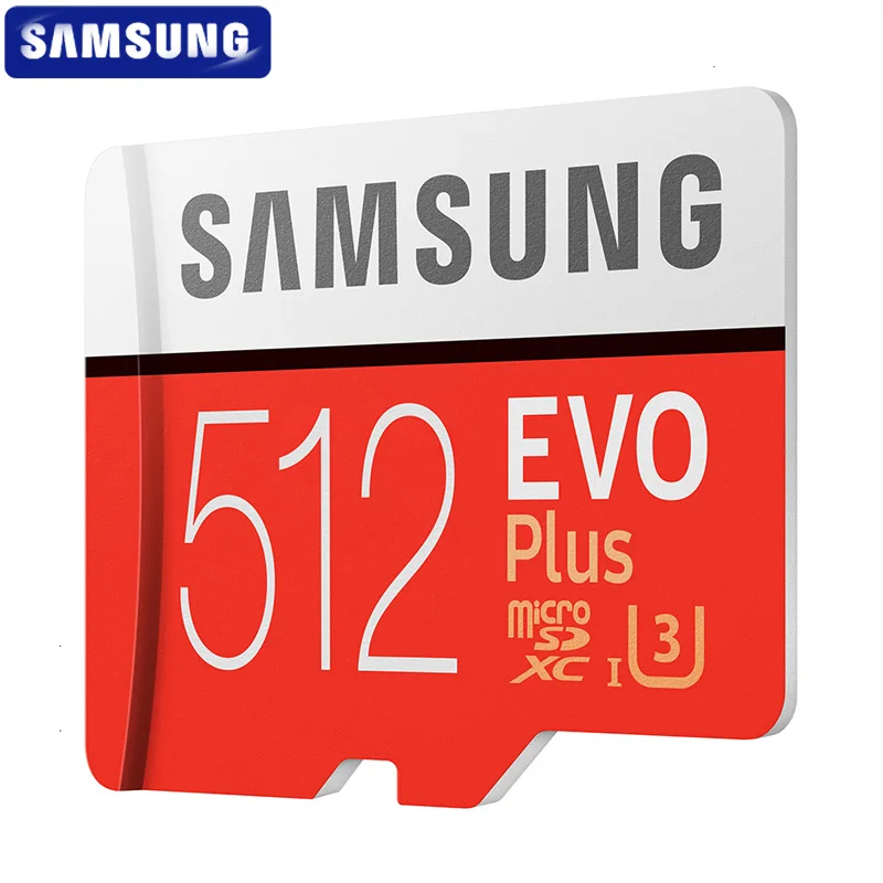 100% оригинальная карта Micro SD SAMSUNG 512 ГБ 100 МБ/с./с класс 10 U3 U1 SDXC EVO + памяти TF флэш для