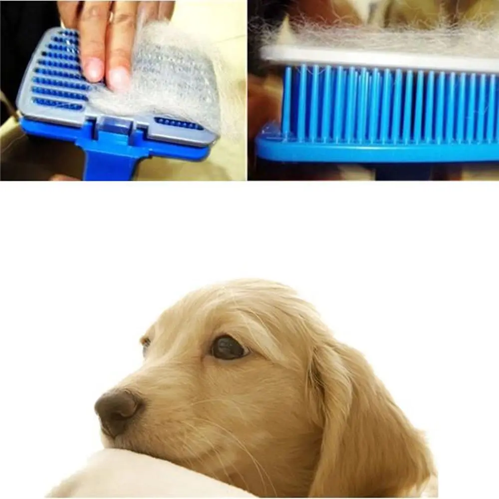 Pet Уход за лошадьми щетка, расческа очистки Self щетка для очистки гребень пролить инструмент для маленький большой собаки Cat