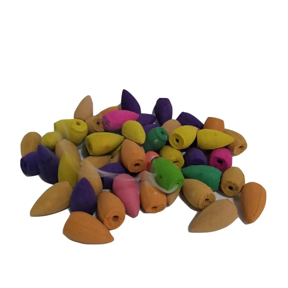 Смешанный длинный натуральный ароматизатор благовония конусов розы полынь