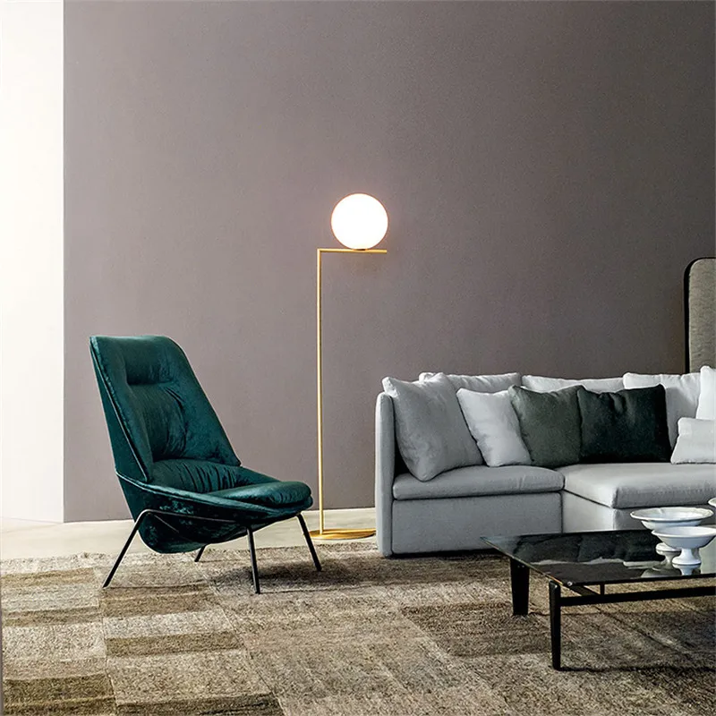 Postmodern Glass Ball Floor Lamps Nordic Design Studio Bedside Light Living Room Lantern Home Lighting | Лампы и освещение