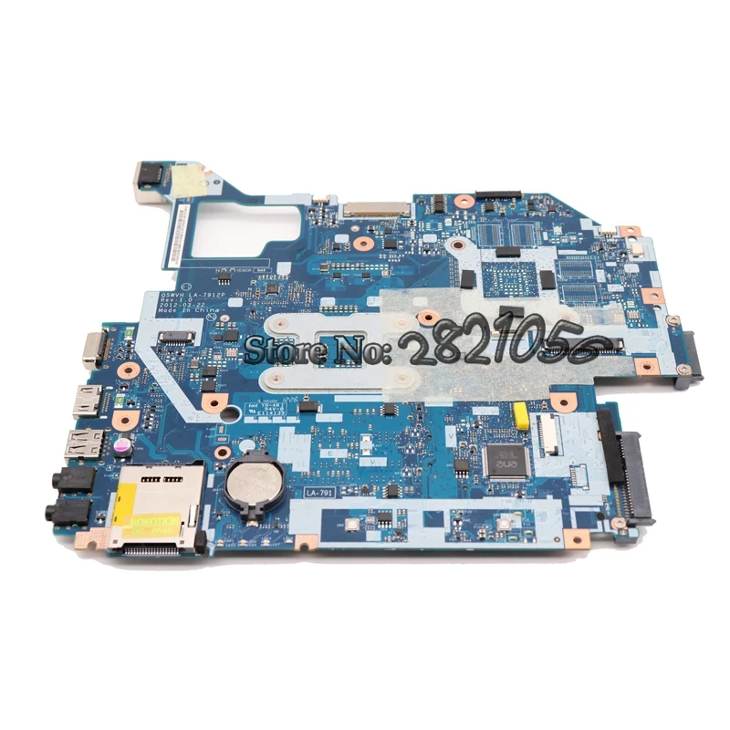 NOKOTION Q5WV1 LA-7912P материнская плата для ноутбука acer V3-571 E1-571G основная плата NBC1F11001 NB. C1F11.001 HM70 SJTNV DDR3 Бесплатный процессор