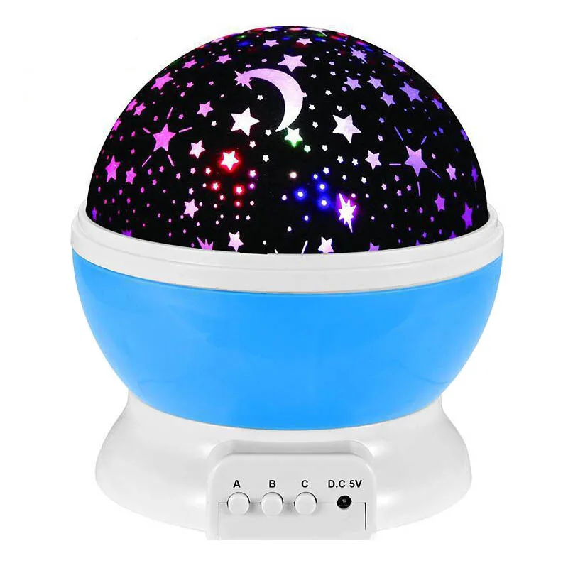 Novelty LED Rotating Star Projector Lighting Moon Starry Sky Children Baby Night Sleep Light Projection Lamp | Игрушки и хобби