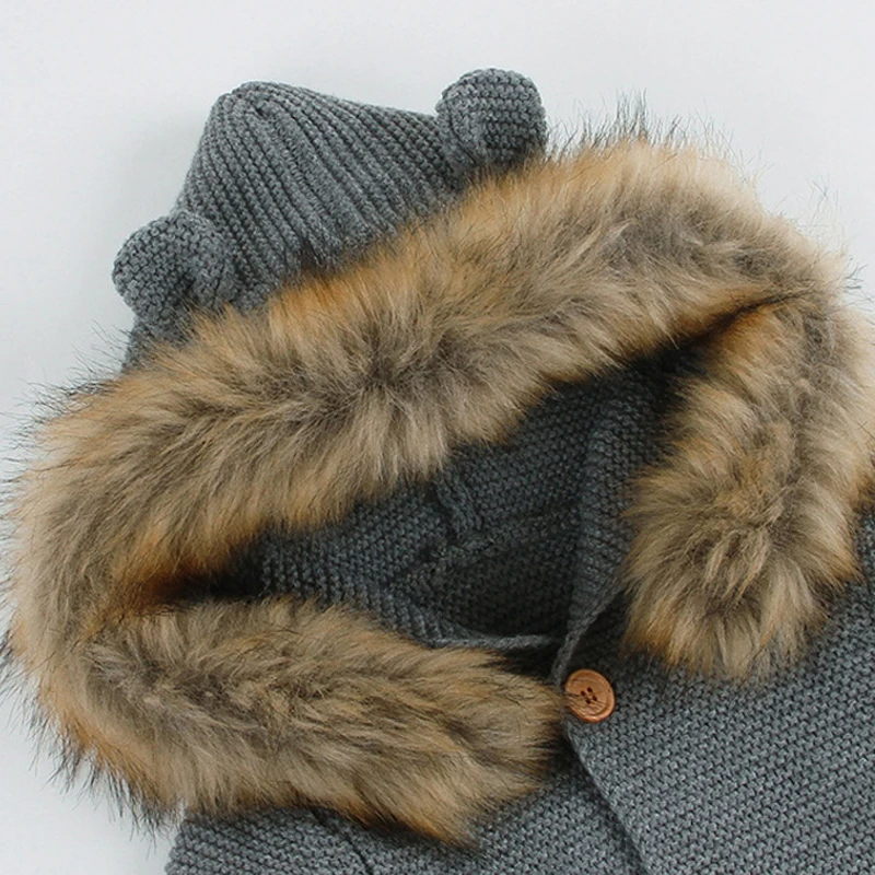 Детский трикотажный комбинезон с длинным рукавом на осень/зиму|Ромперы| |