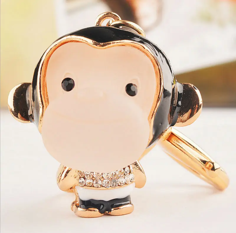 Брелок с металлической пряжкой и застежкой лобстером брелок обезьянкой