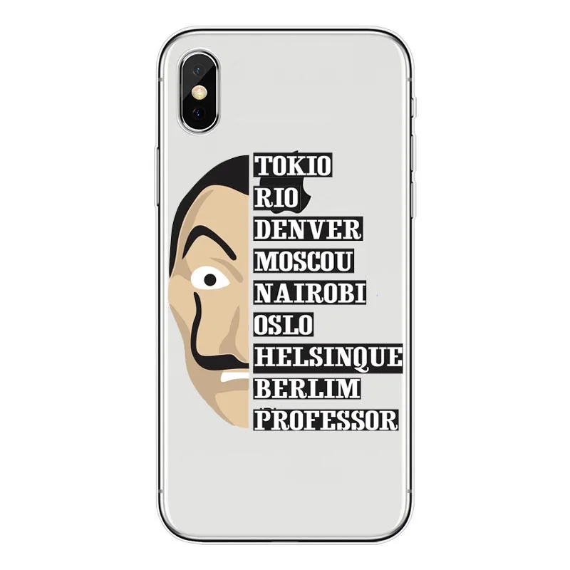 Чехол для телефона с испанским TV La Casa de papel из поликарбоната чехол iPhone 6 SPlus 7 7Plus 8Plus