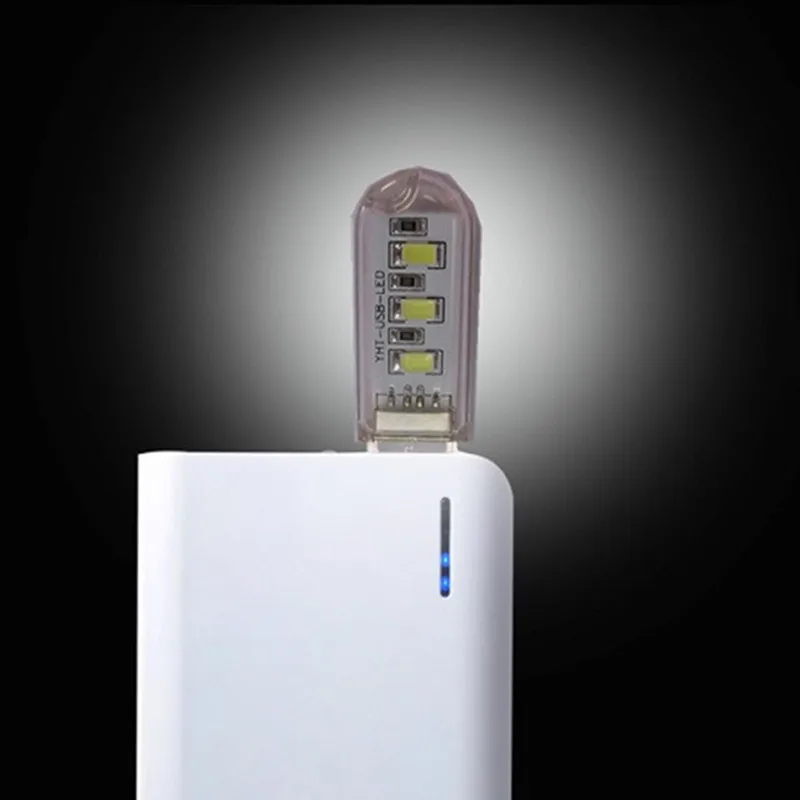 Мини USB СВЕТОДИОДНЫЙ ночной Светильник книжная лампа Портативный располагаться