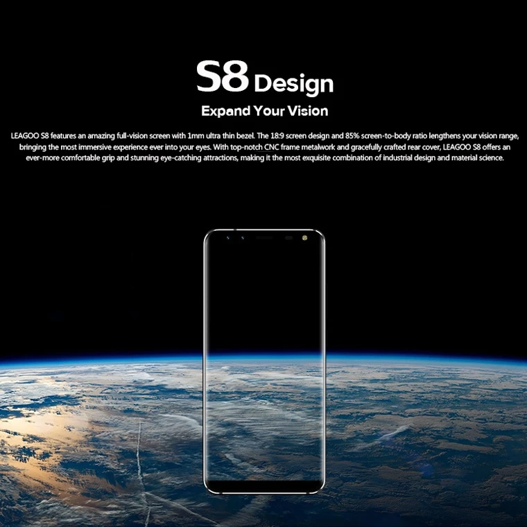 Оригинальный leagoo S8 мобильный телефон 5.72 ''mt6750t Octa core android 7.0 3 ГБ Оперативная