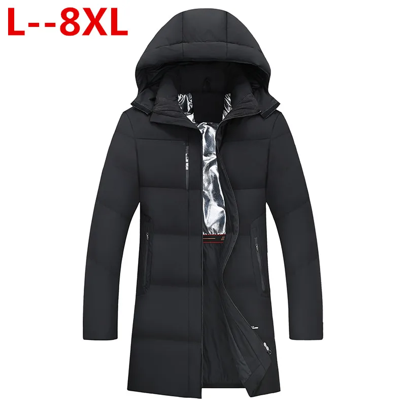 Мужская ветрозащитная куртка теплая зимняя большого размера 10XL 8XL 6XL с