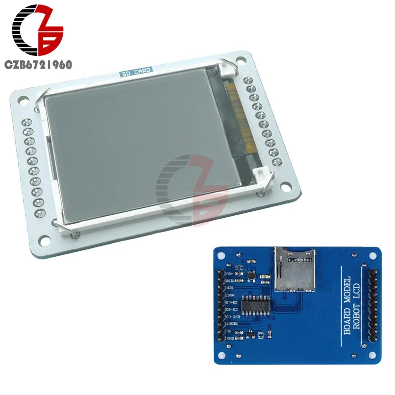 ЖК экран TFT 5 в постоянного тока 128x160 1 8 &quot щит модуль со слотом для карты MicroSD