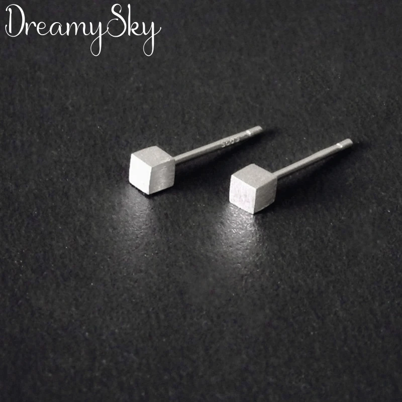 Женские серьги кубики DreamySky свадебные ювелирные украшения в маленькой коробке