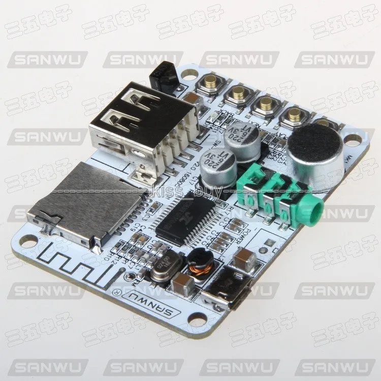 Пульт дистанционного управления Bluetooth аудио приемник микрофон усилитель USB TF FM MP3