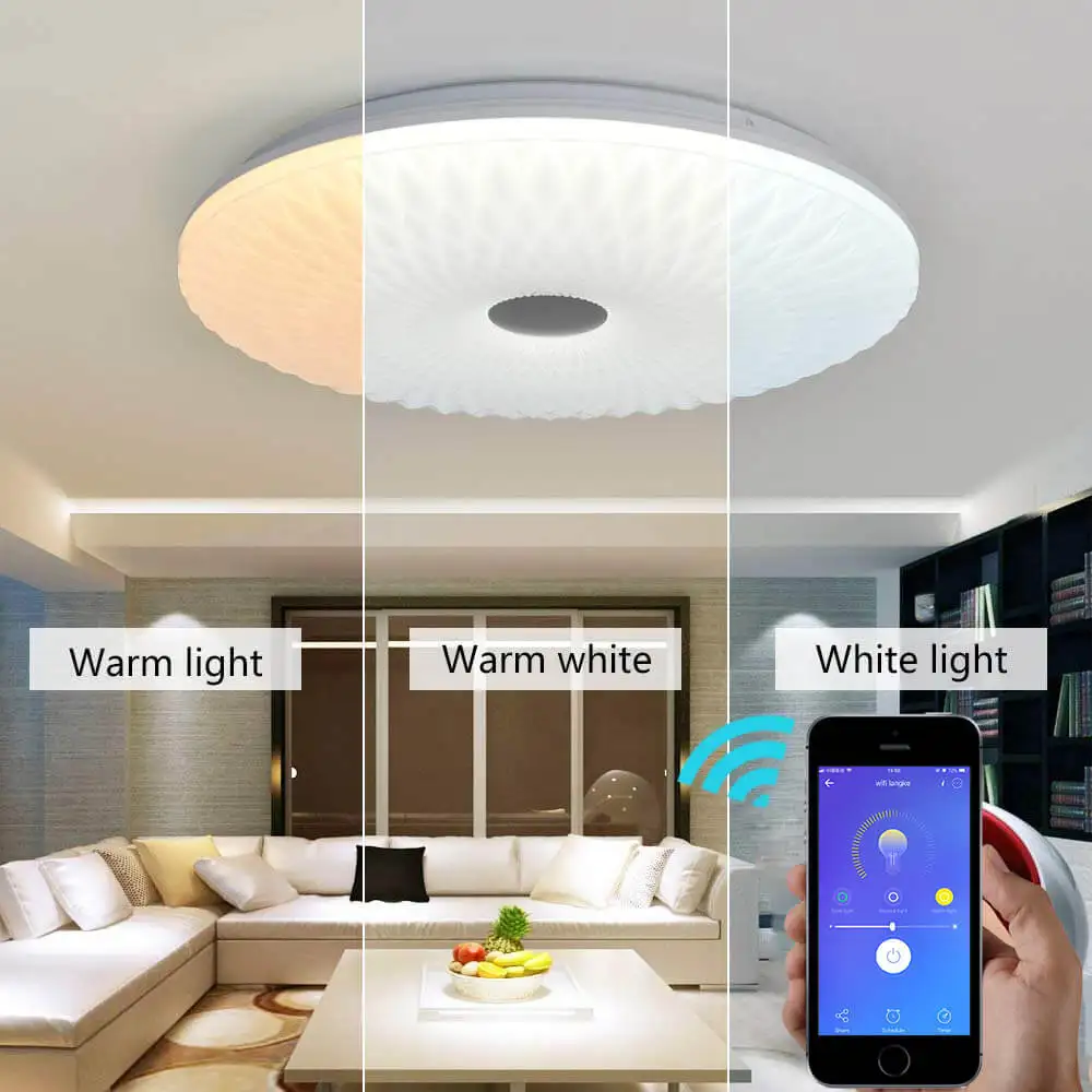 Интеллектуальный беспроводной переключатель WIFI умная Светодиодная лампа с