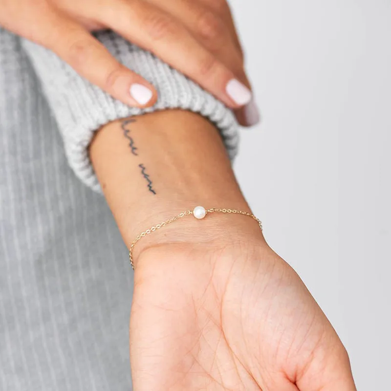 Минималистичные золотые цепочки жемчужный браслет небольшие браслеты из