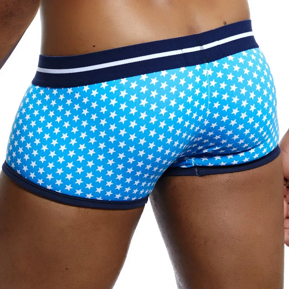 JOCKMAIL, боксеры, дышащее хлопковое сексуальное мужское нижнее белье, u-образный выпуклый мешочек, мужское нижнее белье, натуральный принт с героями мультфильмов, Молодежные трусы-боксеры для больших мальчиков