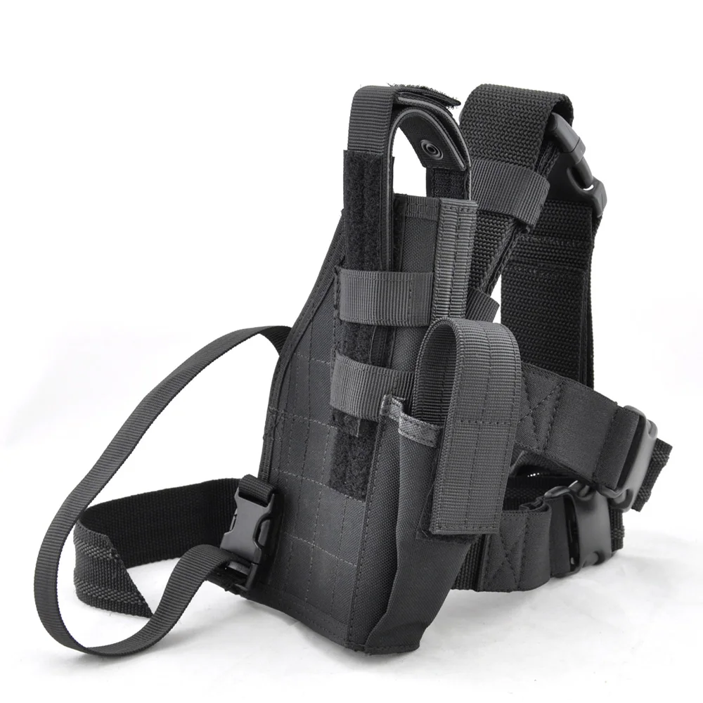 Лидер продаж 1000D cordura нейлон черный ястреб пистолет ноги сумки падение нога