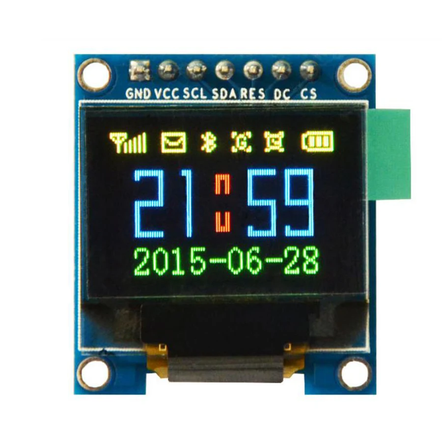 10pcs 0.95 inch full color OLED Display module with 96x64 Resolution SPI Parallel Interface SSD1331 Controller 7PIN new | Электронные